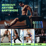 LEEKEY Resistance Bands, Exercise Bands Pull Up Assist Bands - Workout Bands Set - Mobility Band Powerlifting Bands for Men and Women Fitness Training, Physical Therapy,Home Workouts