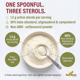 New Roots Herbal Plant Sterols Supplement Powder, 80 g, 66 Servings | Plant Sterol Powder, Cholesterol Support, Blends Into Meals, No Non-Medicinal Ingredients, 1.2g per 1/2 tsp, Canada-Made