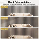 TONOR 4 Pack Acoustic Panels, Wood Panels for Walls, 47.2" x 23.6" Panneau Acoustique Mural, Flexible Slat Wall Panel for Home, Studio, Office, Brown