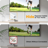 Delamu Cord Hider, Cord Cover Wall, Premium Cord Covers for Wires on Wall, Cable Concealer Hider Kit for Hiding Wires in Home and Office Cable Managemen, (White, 236in L x 0.95in W x 0.55in H)