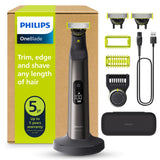 Philips OneBlade 360 Pro, Wet & Dry, Trim, Edge & Shave with the 14 lengths Precision Comb, QP6542/15