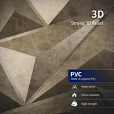 Art3dwallpanels PVC 3D Wall Panel Diamond for Interior Wall Décor in Black, 19.7" x 19.7" Wall Decor PVC Panel, 3D Textured Wall Panels, Pack of 12 Tiles