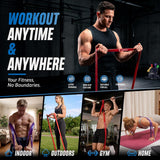 LEEKEY Resistance Bands, Exercise Bands Pull Up Assist Bands - Workout Bands Set - Mobility Band Powerlifting Bands for Men and Women Fitness Training, Physical Therapy,Home Workouts
