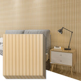 Art3d Slat Wall Panel, 3D Fluted Textured Panel 12-Tile 19.7 x 19.7in. - Black