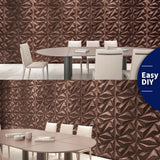 Art3dwallpanels PVC 3D Wall Panel Diamond for Interior Wall Décor in Black, 19.7" x 19.7" Wall Decor PVC Panel, 3D Textured Wall Panels, Pack of 12 Tiles