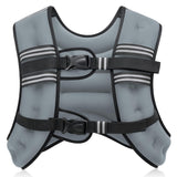 ZELUS Weighted Vest, 6lb/8lb/12lb/16lb/20lb/25lb/30lb Weight Vest with Reflective Stripe for Workout, Strength Training, Running, Fitness, Muscle Building, Weight Loss, Weightlifting