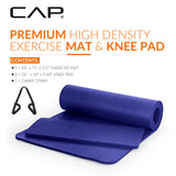 CAP Barbell 1/2-Inch High Density Exercise Yoga Mat with Strap | Multiple Options