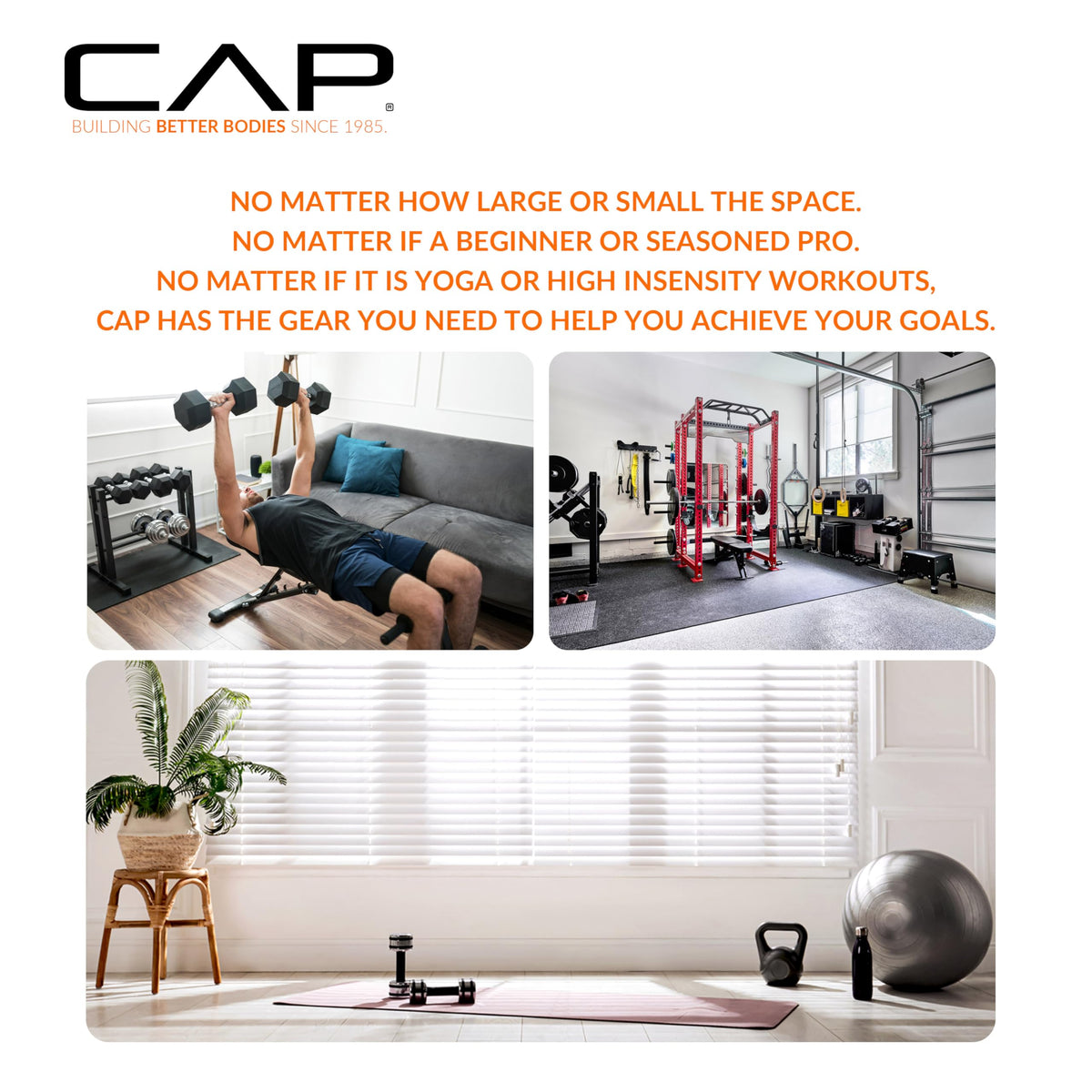 CAP Barbell 1/2-Inch High Density Exercise Yoga Mat with Strap | Multiple Options – view 26