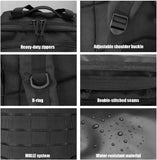 ProCase Tactical Backpack 42L Large Rucksack 3 Day Outdoor Military Army Assault Pack Go Bag Backpacks -Black