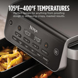 Ninja DualZone Air Fryer, 8 Qt/7.6L, 6-in-1, Grey, DZ801C | Air fry, broil, roast, bake, reheat, dehydrate, 2x4 Qt/3.8L zones, Smart Finish, Match Cook