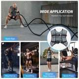 ZELUS Weighted Vest, 6lb/8lb/12lb/16lb/20lb/25lb/30lb Weight Vest with Reflective Stripe for Workout, Strength Training, Running, Fitness, Muscle Building, Weight Loss, Weightlifting