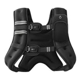 ZELUS Weighted Vest, 6lb/8lb/12lb/16lb/20lb/25lb/30lb Weight Vest with Reflective Stripe for Workout, Strength Training, Running, Fitness, Muscle Building, Weight Loss, Weightlifting