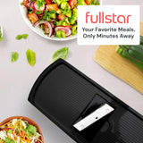 Fullstar Pro Original - Vegetable Chopper, Cutter & Spiralizer - 4 Blades | Onion, Salad & Veggie Dicer - Fast Food Prep Kitchen Gadgets & Cooking Gifts (4-in-1, White)