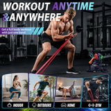 LEEKEY Resistance Bands, Exercise Bands Pull Up Assist Bands - Workout Bands Set - Mobility Band Powerlifting Bands for Men and Women Fitness Training, Physical Therapy,Home Workouts