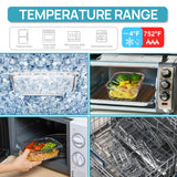Vtopmart 8 Pack Glass Food Storage Containers with Lids, Grey | Meal Prep Containers, Airtight Lids for Leftover, On-the-go, Safe for Microwave, Oven, Freezer and Dishwasher