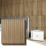 Art3d Slat Wall Panel, 3D Fluted Textured Panel 12-Tile 19.7 x 19.7in. - Black