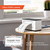 MUNBYN 4x6 Direct Thermal Fanfold Shipping Labels 500 Pics for Address Mailing Postage USPS UPS FedEx Amazon Ebay Shipping Labels, Commercial Grade