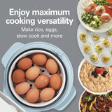 Hamilton Beach Digital Programmable Rice Cooker & Food Steamer, 14 Cups Cooked (7 Cups Uncooked), Stainless Steel, Steam & Rinse Basket, Delay Start, Model 37548MN