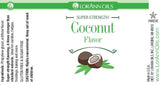 Coconut Flavoring - Super Strength Flavor 1 oz., 16 oz., 1 Gallon, 5 Gallons - Ships Free Within Canada on Orders Above CAD $199