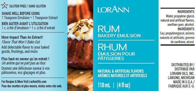 Fun Foods Canada Rum Bakery Emulsion - 4 oz. - 16 oz. - 1 Gallon - 5 Gallons - Bakery Emulsions Canada - Ships Free Within Canada on Orders Above CAD $199 – view 3
