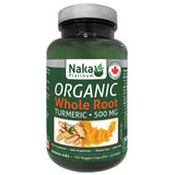Naka Platinum ORGANIC WHOLE ROOT TURMERIC, 120 VCaps