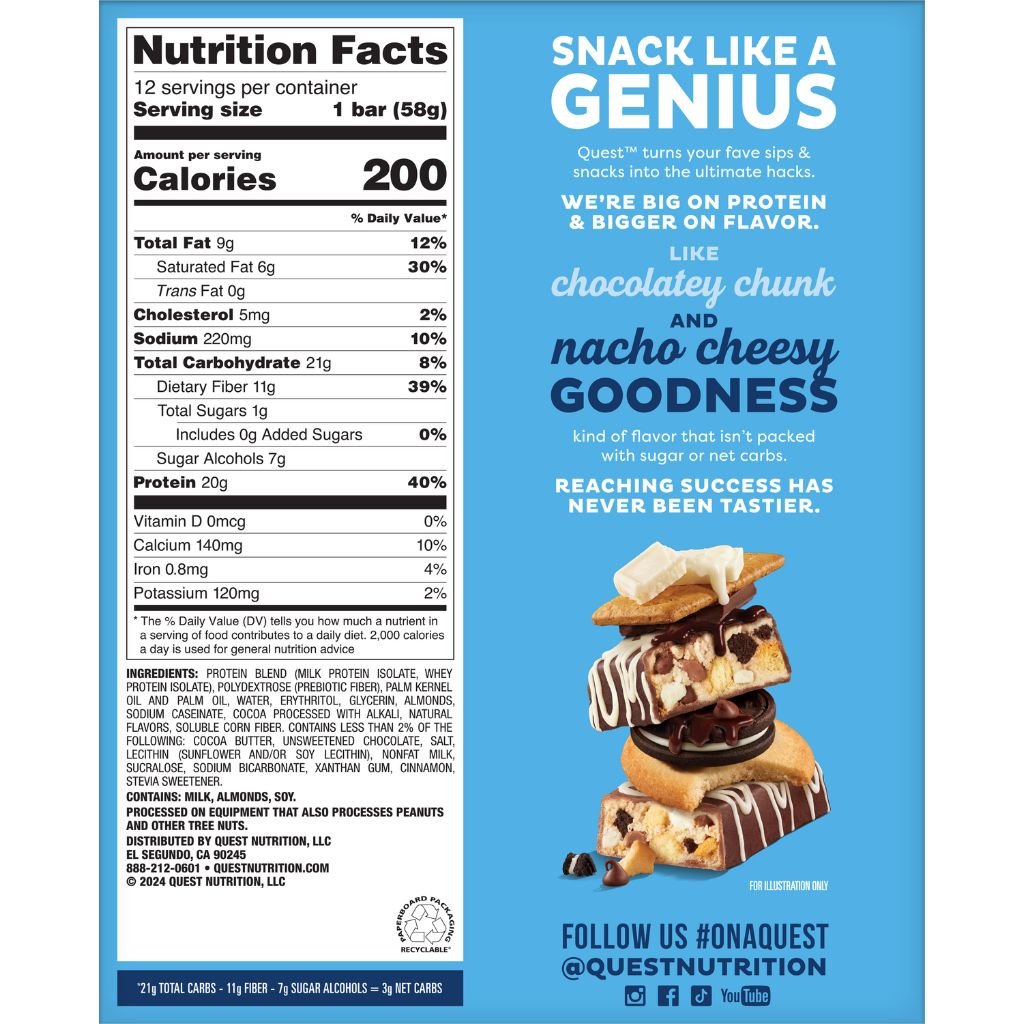 SINGLE Quest OVERLOAD PROTEIN BAR, 58g – view 2