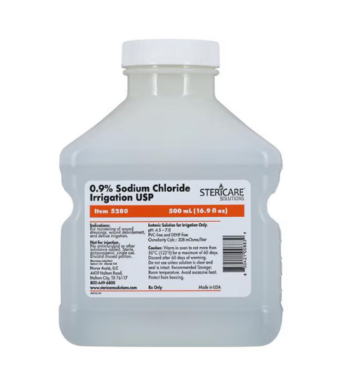 Pacific First Aid SteriCare Solutions 0.9% Sodium Chloride Irrigation Saline