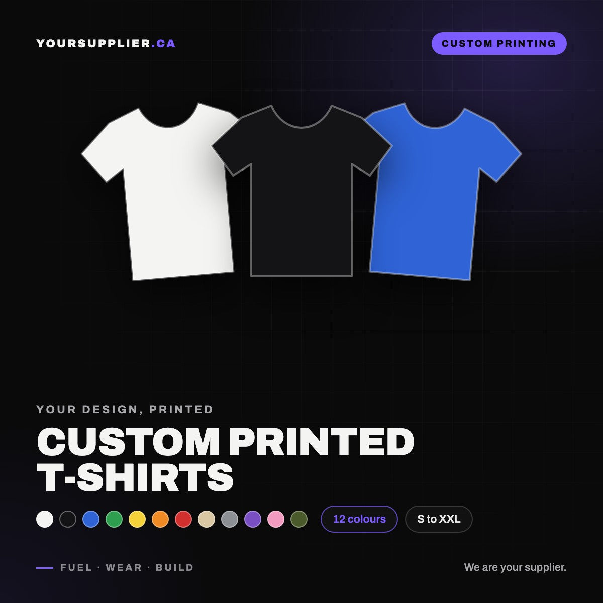 Custom Printed T-Shirts Blanks