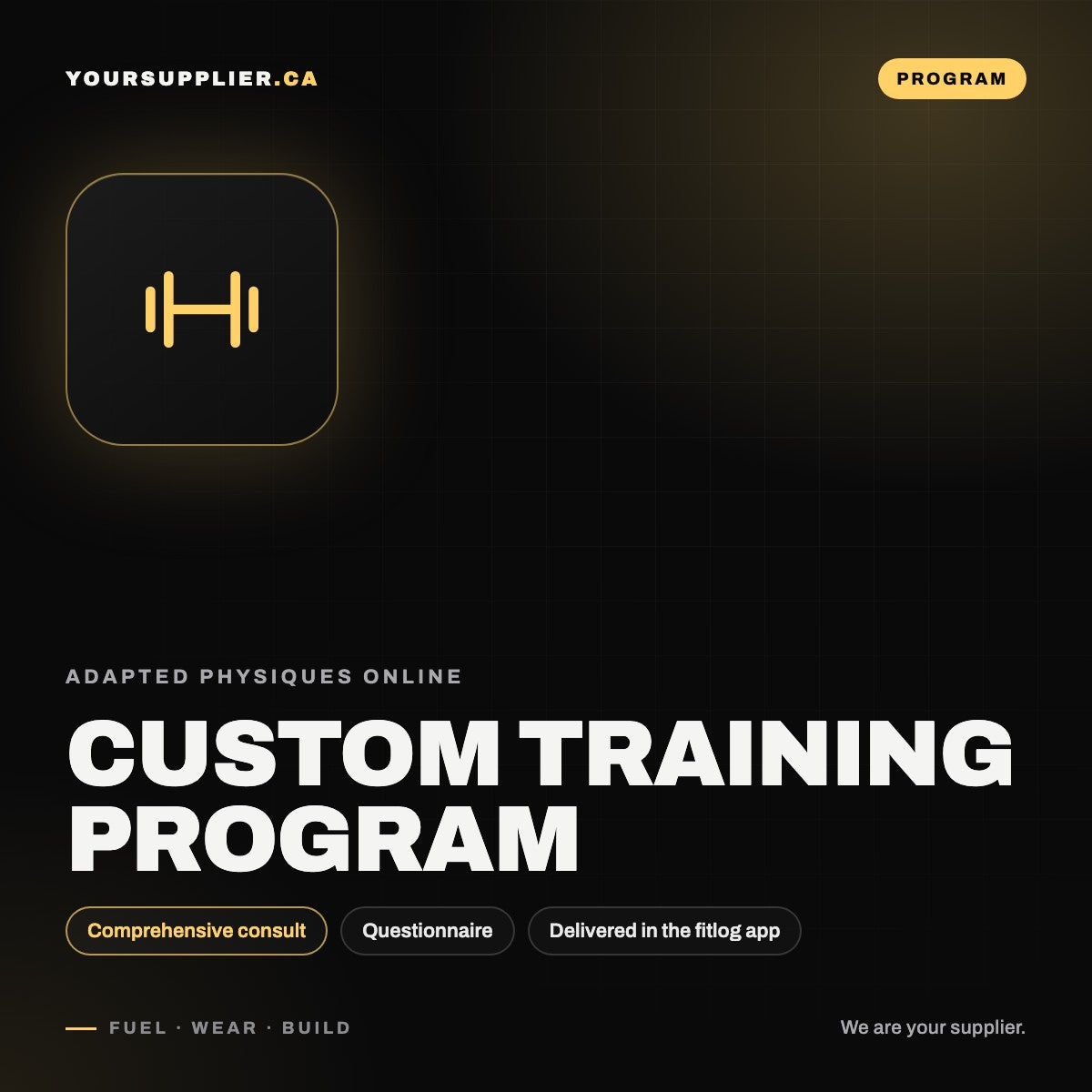 Custom Training Program