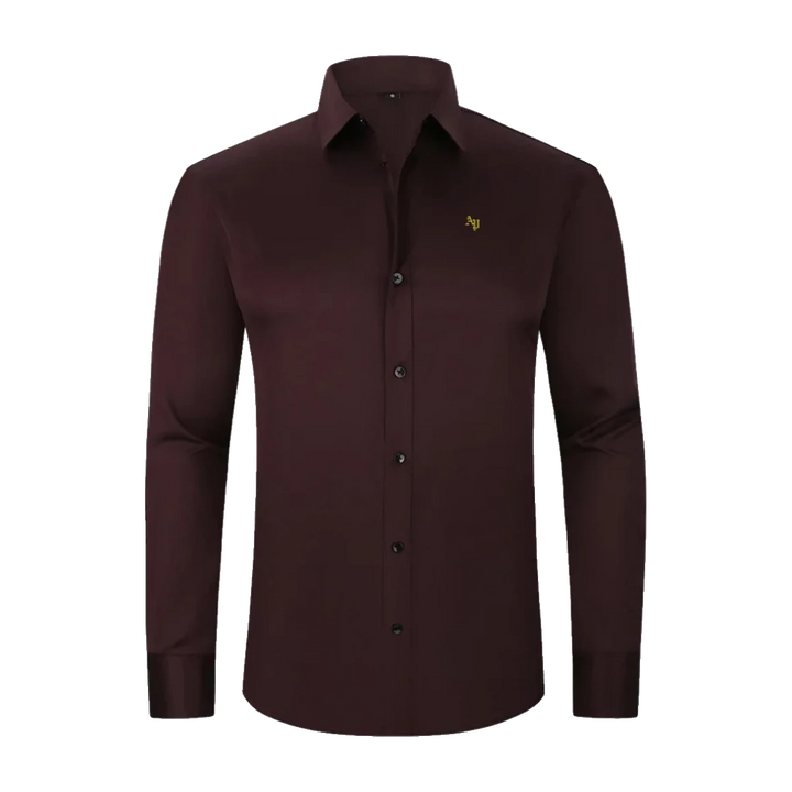 Adapt or Perish - High Achiever Slim Stretch Long Sleeve - Burgundy