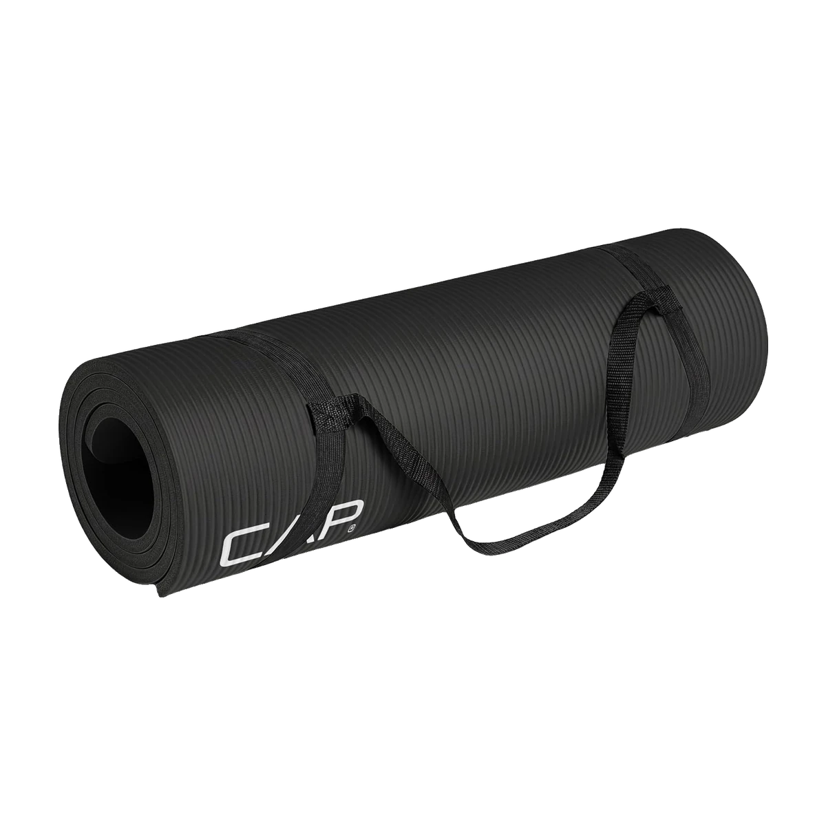 CAP Barbell 1/2-Inch High Density Exercise Yoga Mat with Strap | Multiple Options