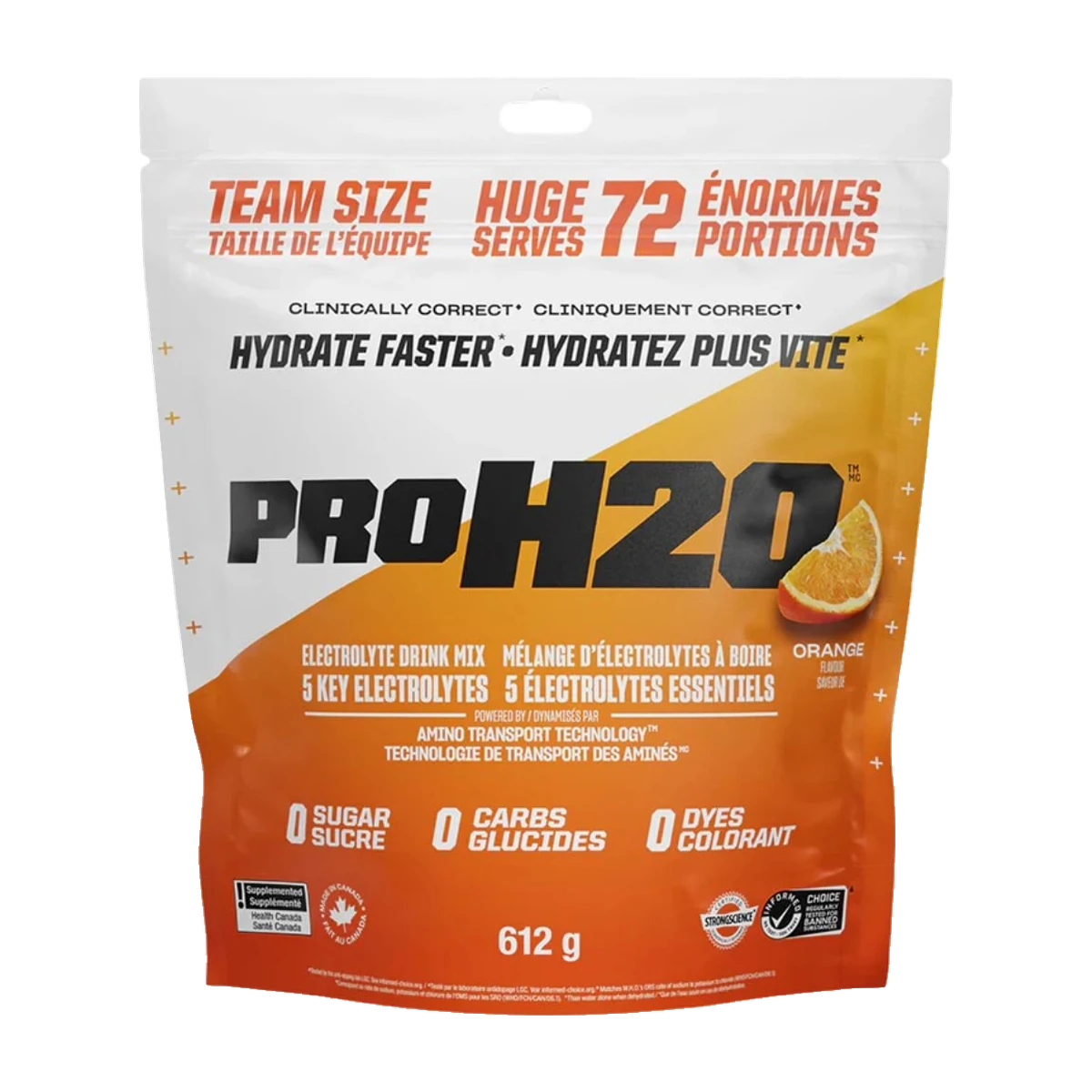 PVL PROH2O HYDRATION MIX, 72 Servings