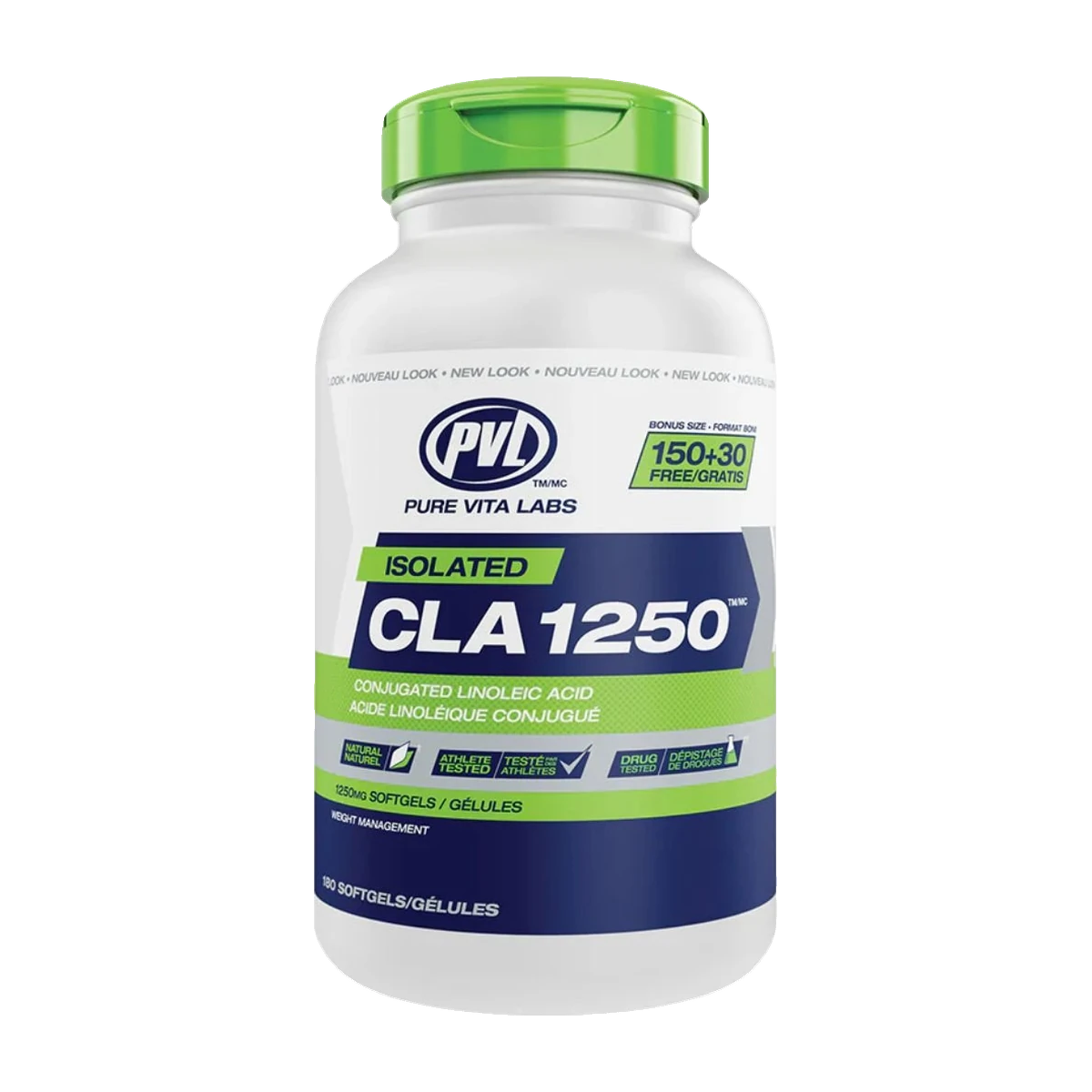 PVL ISOLATED CLA 1250, 180 Softgels