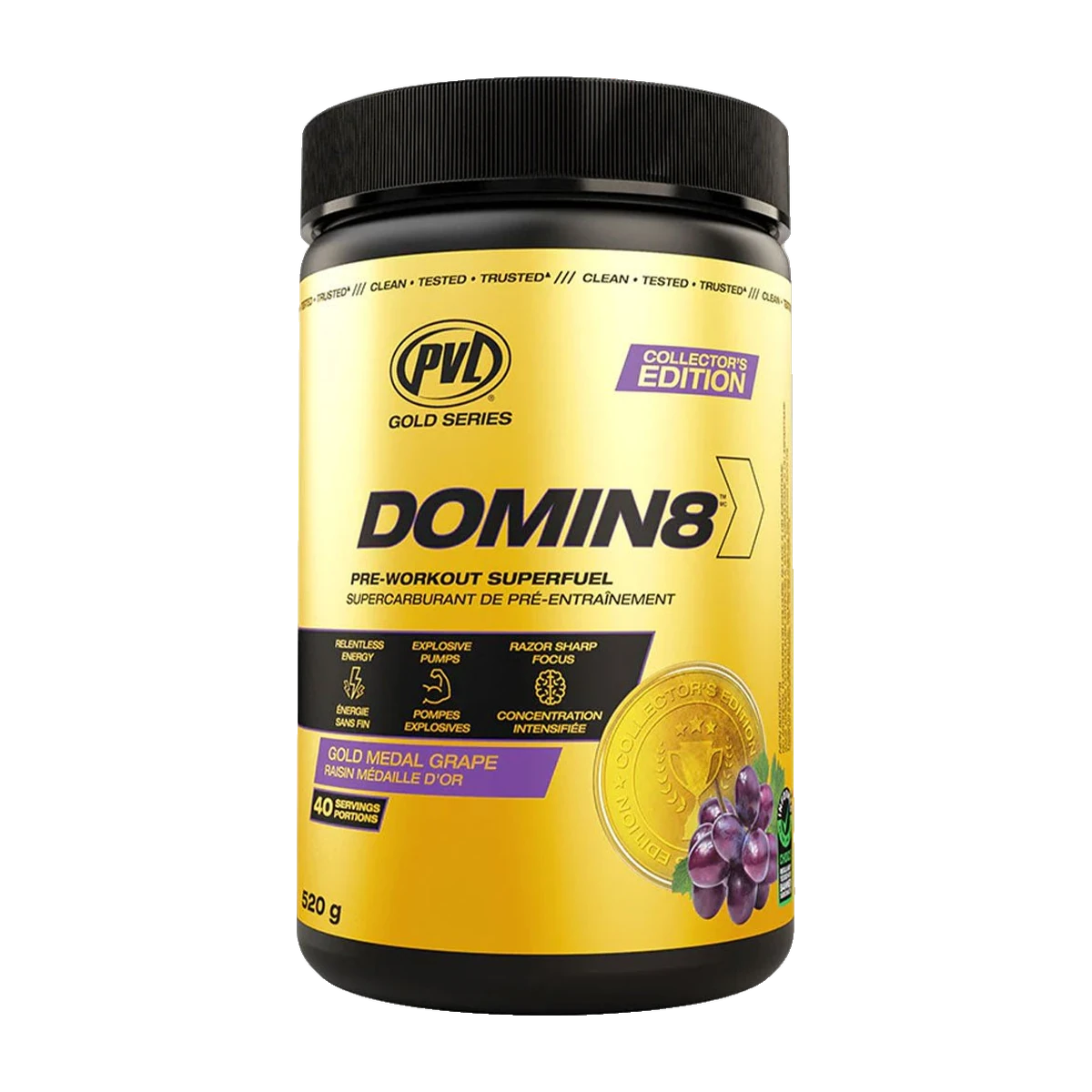 PVL DOMIN8 Pre-workout (520g), 40 Servings