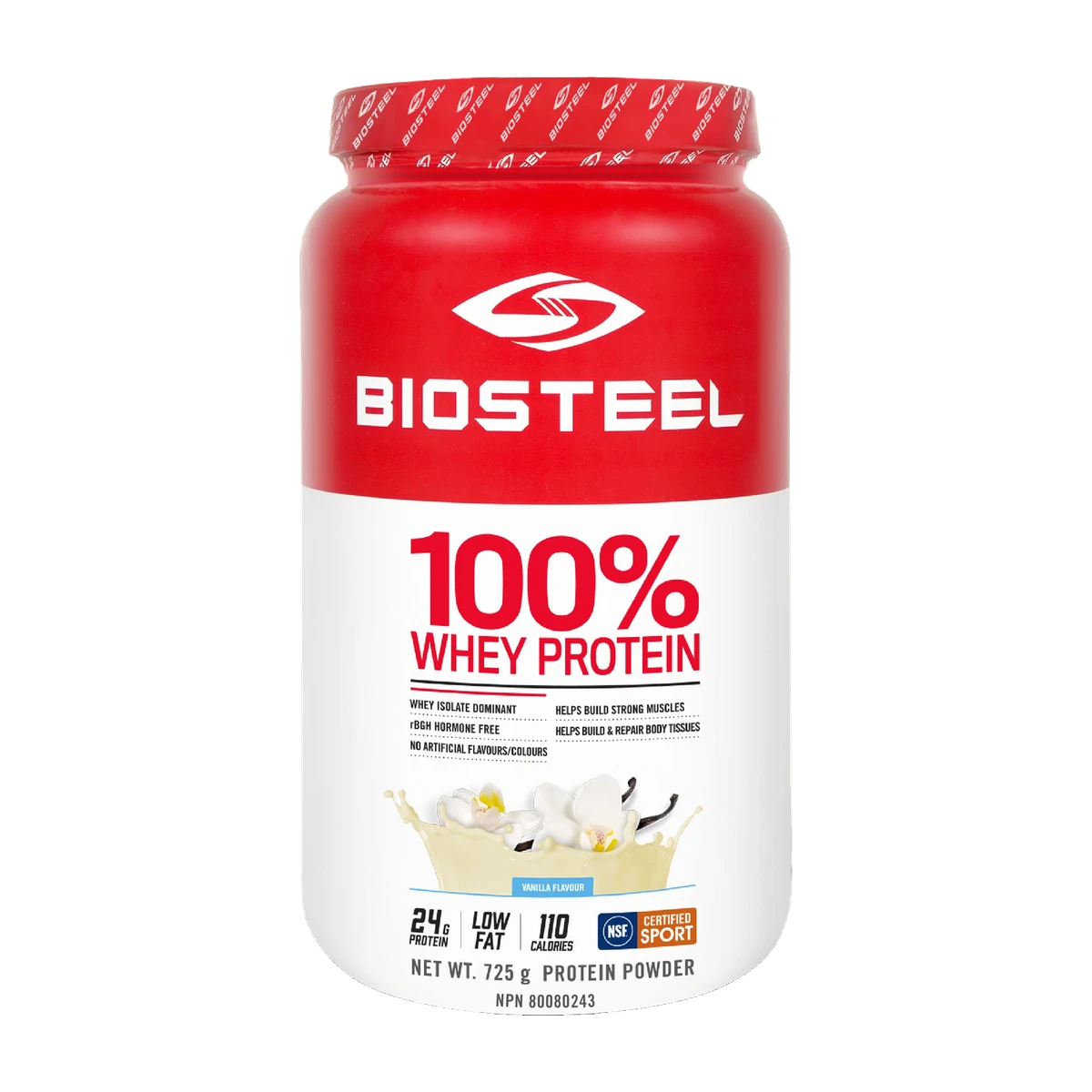 BioSteel 100% Whey Protein Powder, rBGH Hormone Free and Non-GMO Post Workout Formula, Vanilla, 25 Servings 🍁 All In One Marketplace Canada
