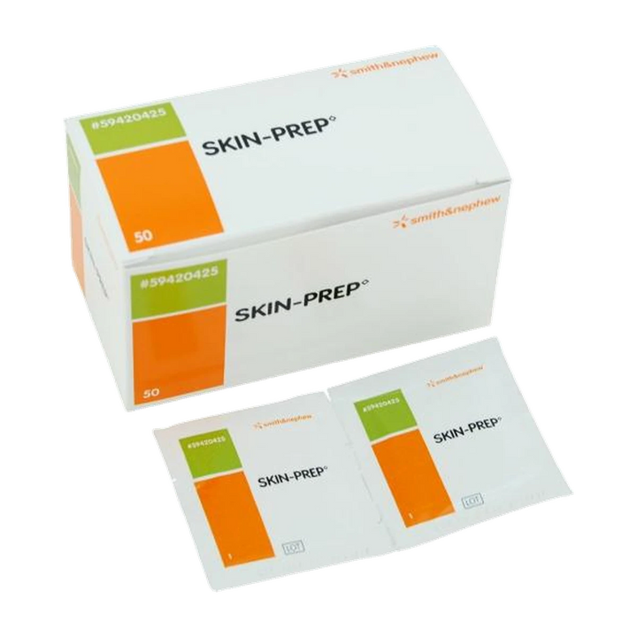 Smith & Nephew SKIN-PREP Protective Barrier Wipes – Box of 50