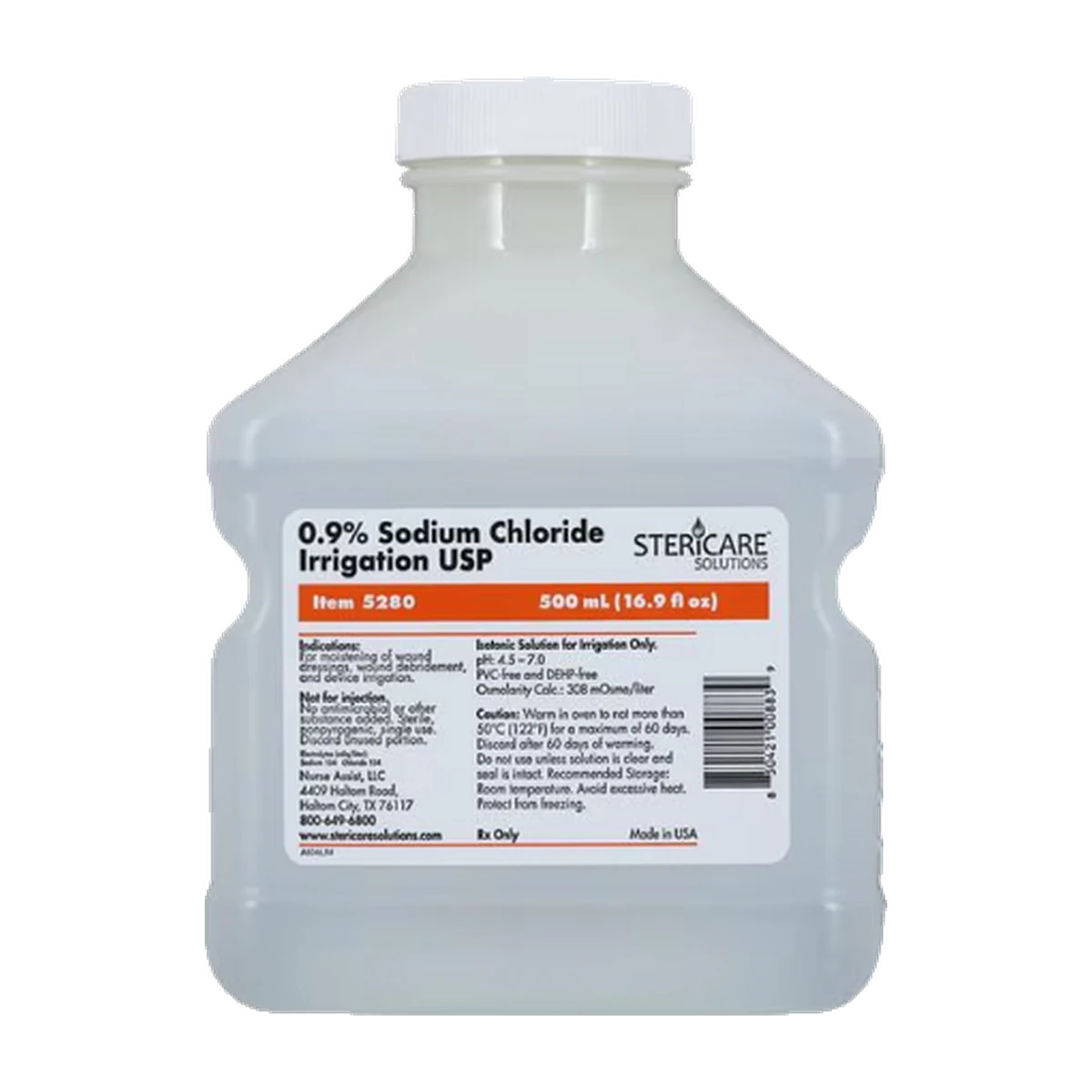 SteriCare Solutions 0.9% Sodium Chloride Irrigation Saline