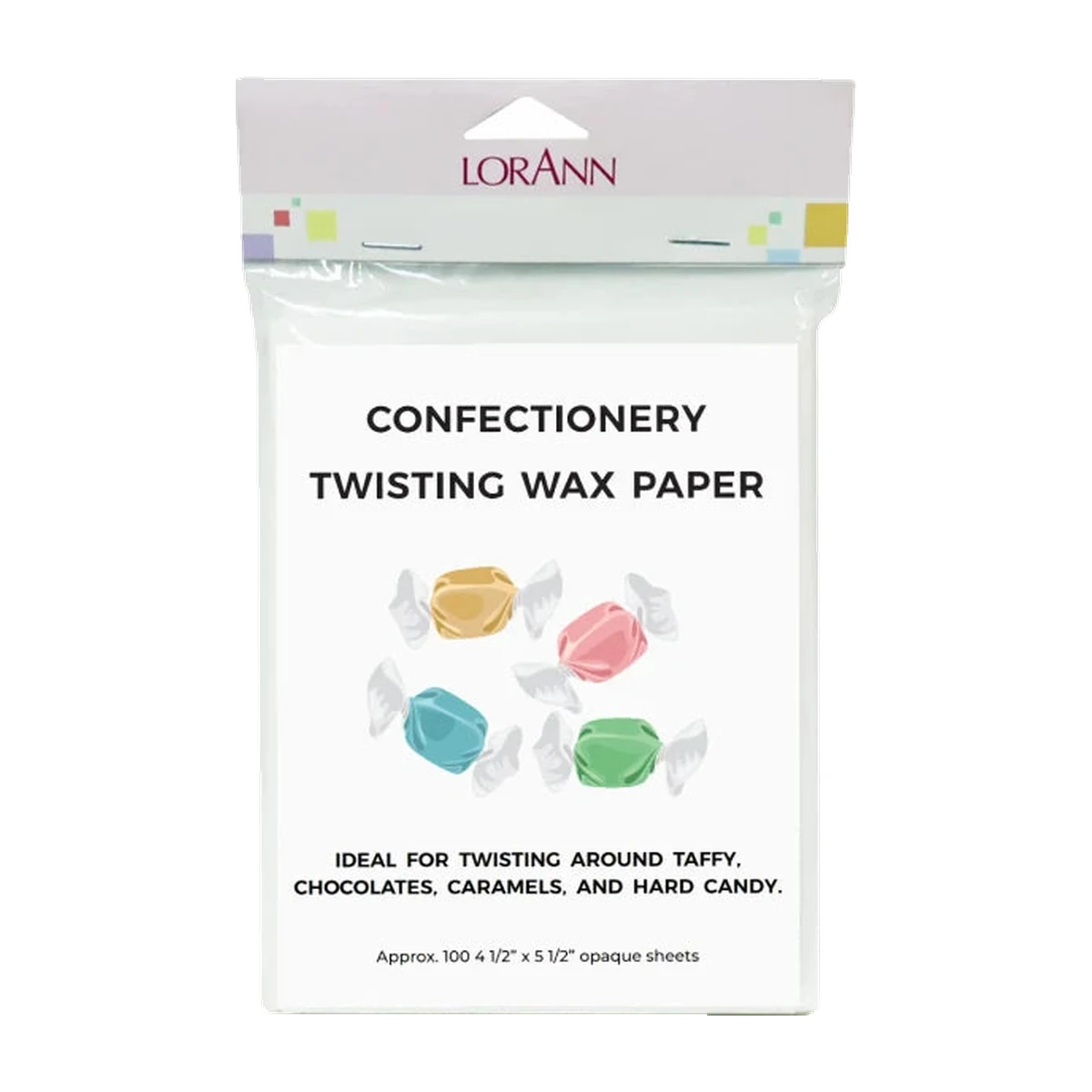 Twisting Wax Paper - 100 pack, 2000 pack - Candy Accessories - Canadian Distribution - Ships Free Within Canada on Orders Above CAD $199
