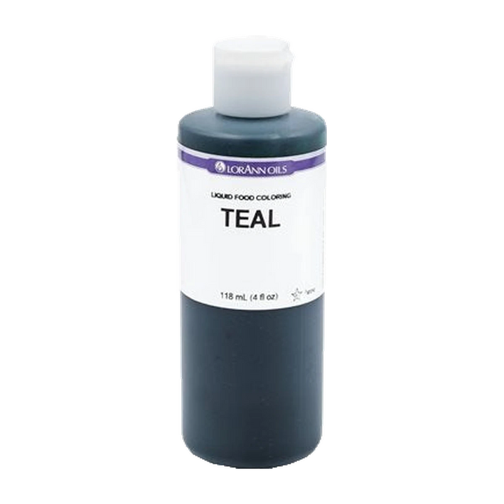 Teal Liquid Food Color - Liquid Food Coloring - 4 oz, 1 Gallon - Ships Free Within Canada on Orders Above CAD $199