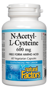 NATURAL FACTORS N-ACETYL-L-CYSTEINE 600 MG