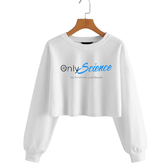 Ladies Only Science Crop Sweatshirt