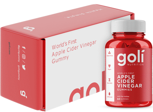 Apple Cider Vinegar Gummy by Goli Nutrition - (1 Pack, 60 Count, with The Mother, Gluten-Free, Vegan, Beetroot, Pomegranate)