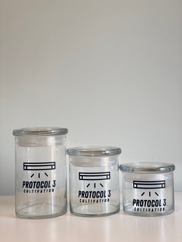Protocol 3 Logo Glass Air-tight Containers